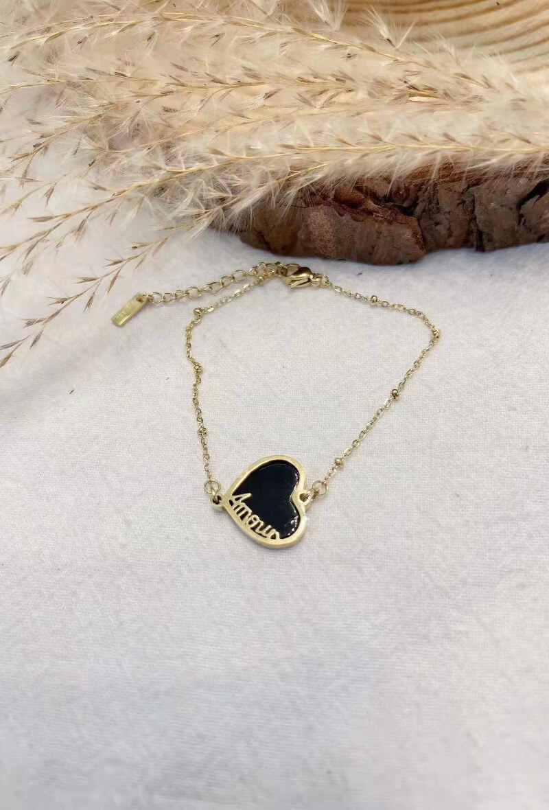 Wholesaler Lolilota - BRACELET HEART AMOUR STONE