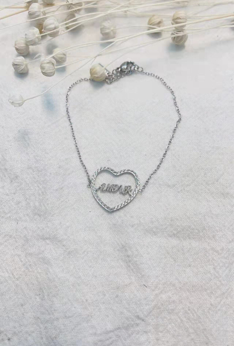 Wholesaler Lolilota - BRACELET HEAR BRAID AMOUR