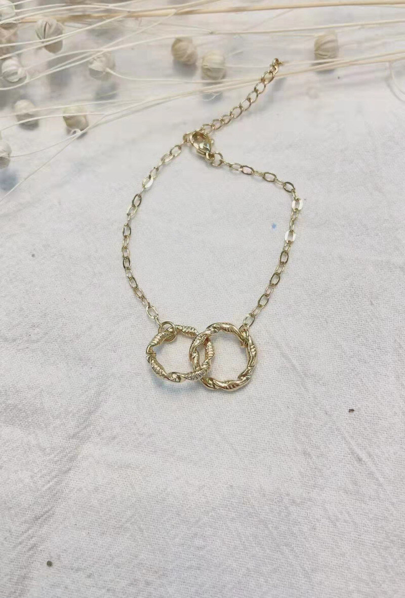 Grossiste Lolilota - BRACELET CERCLES TRESSE ENTRELACE