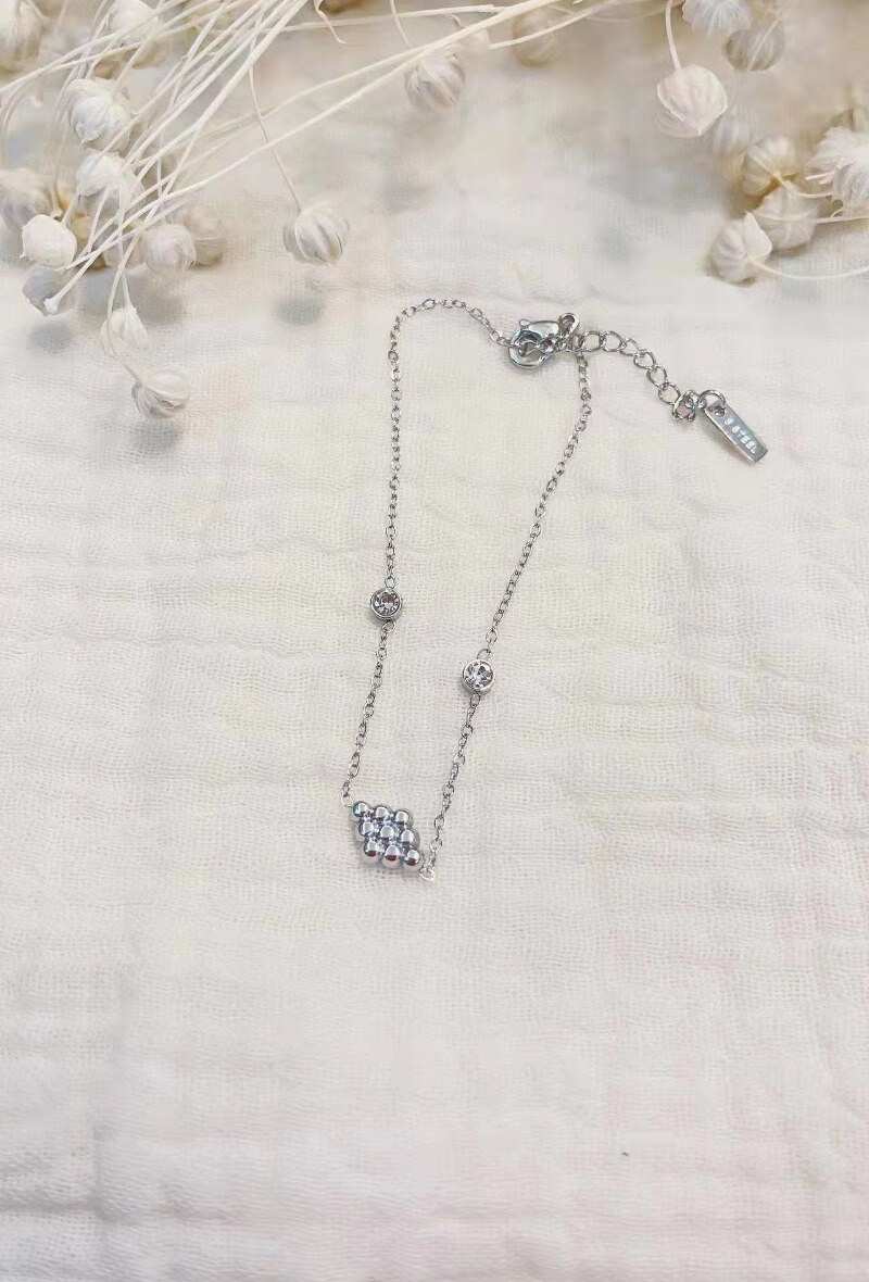 Wholesaler Lolilota - BRACELET BEADS DIAMOND SHAPE STRASS