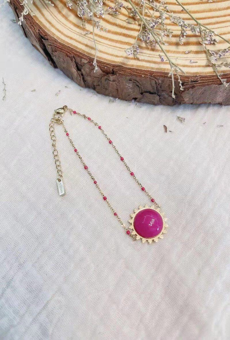 Wholesaler Lolilota - BRACELET MEDALLION STONE