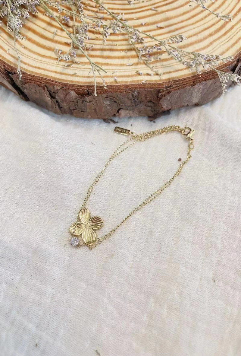 Wholesaler Lolilota - BRACELET FLOWER STRASS