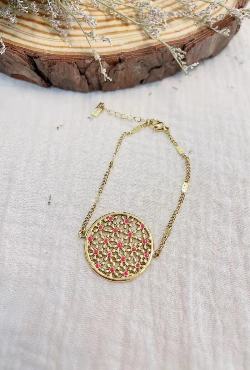 Wholesaler Lolilota - BRACELET CIRCLE FLOWERS