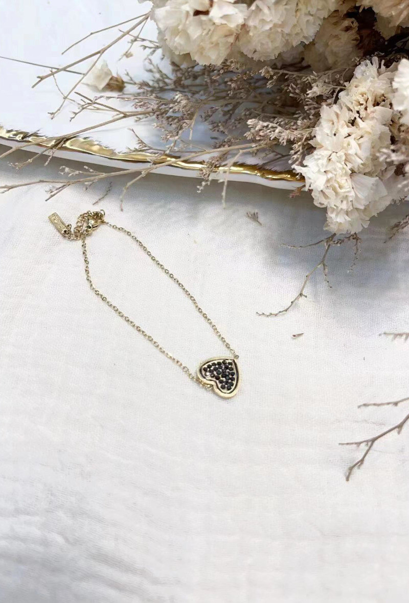 Mayorista Lolilota - Pulsera de corazón con strass
