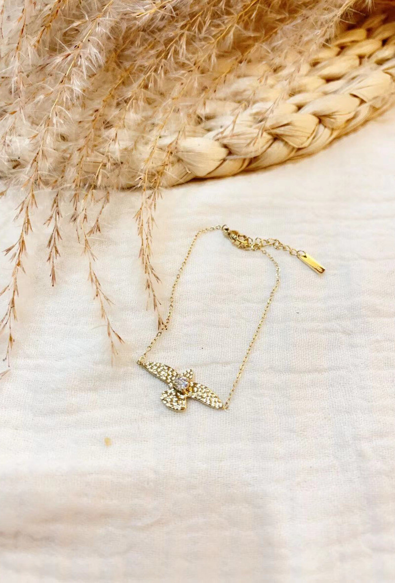 Mayorista Lolilota - Pulsera de pájaro con estrás