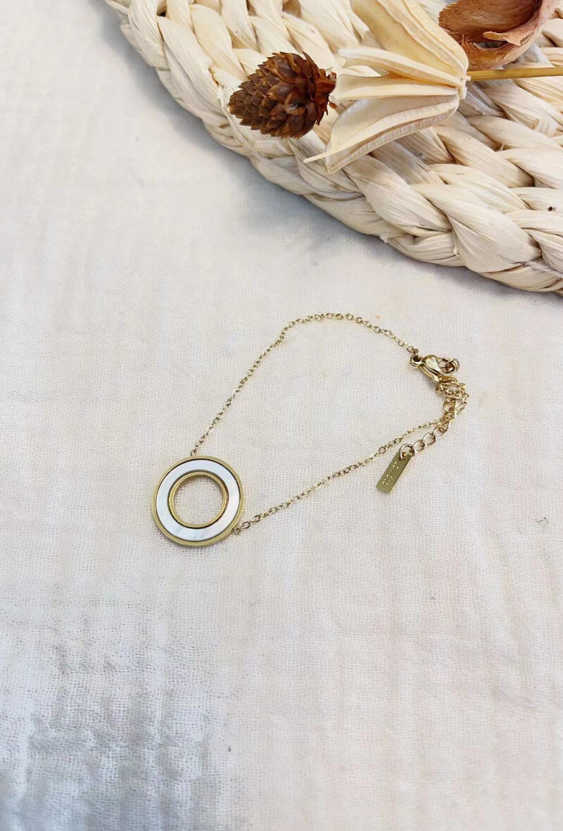 Mayorista Lolilota - Pulsera círculo madreperla