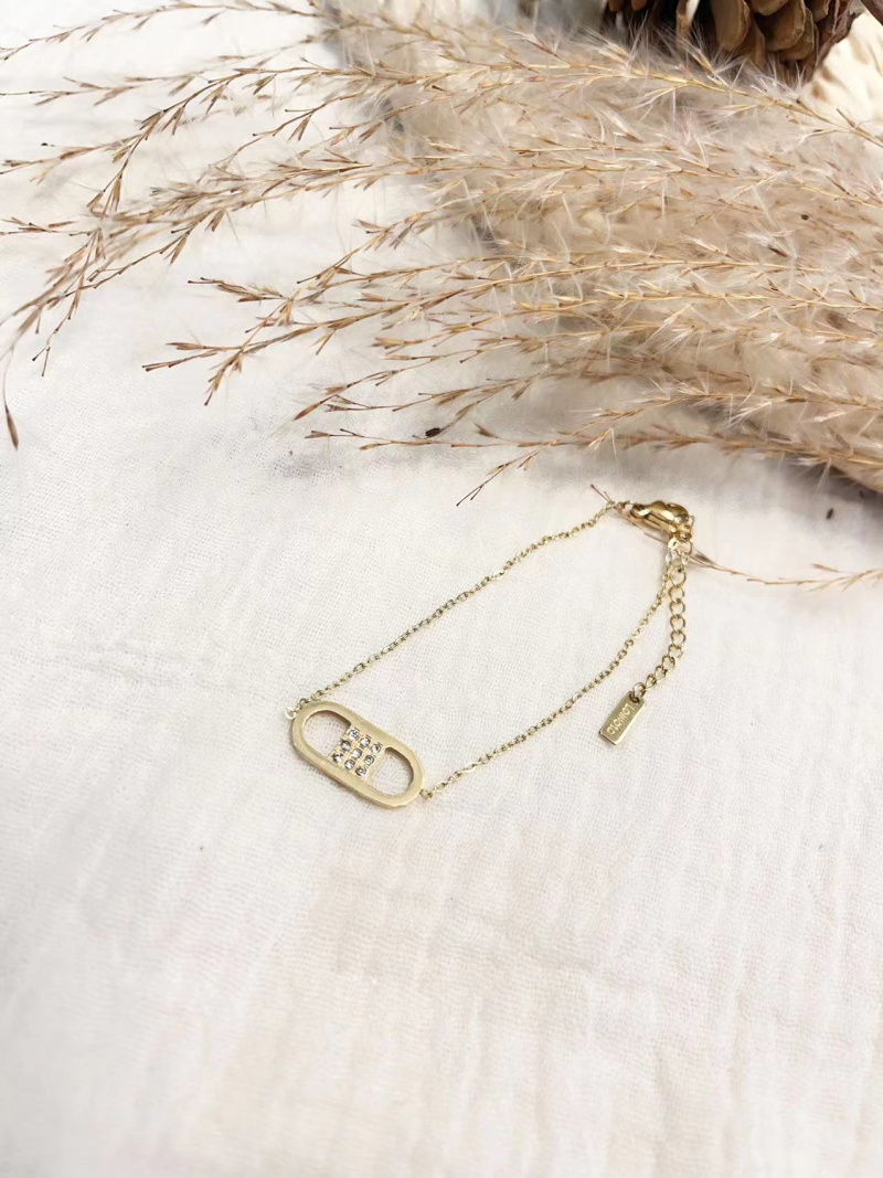 Wholesaler Lolilota - Oval steel rhinestone bracelet