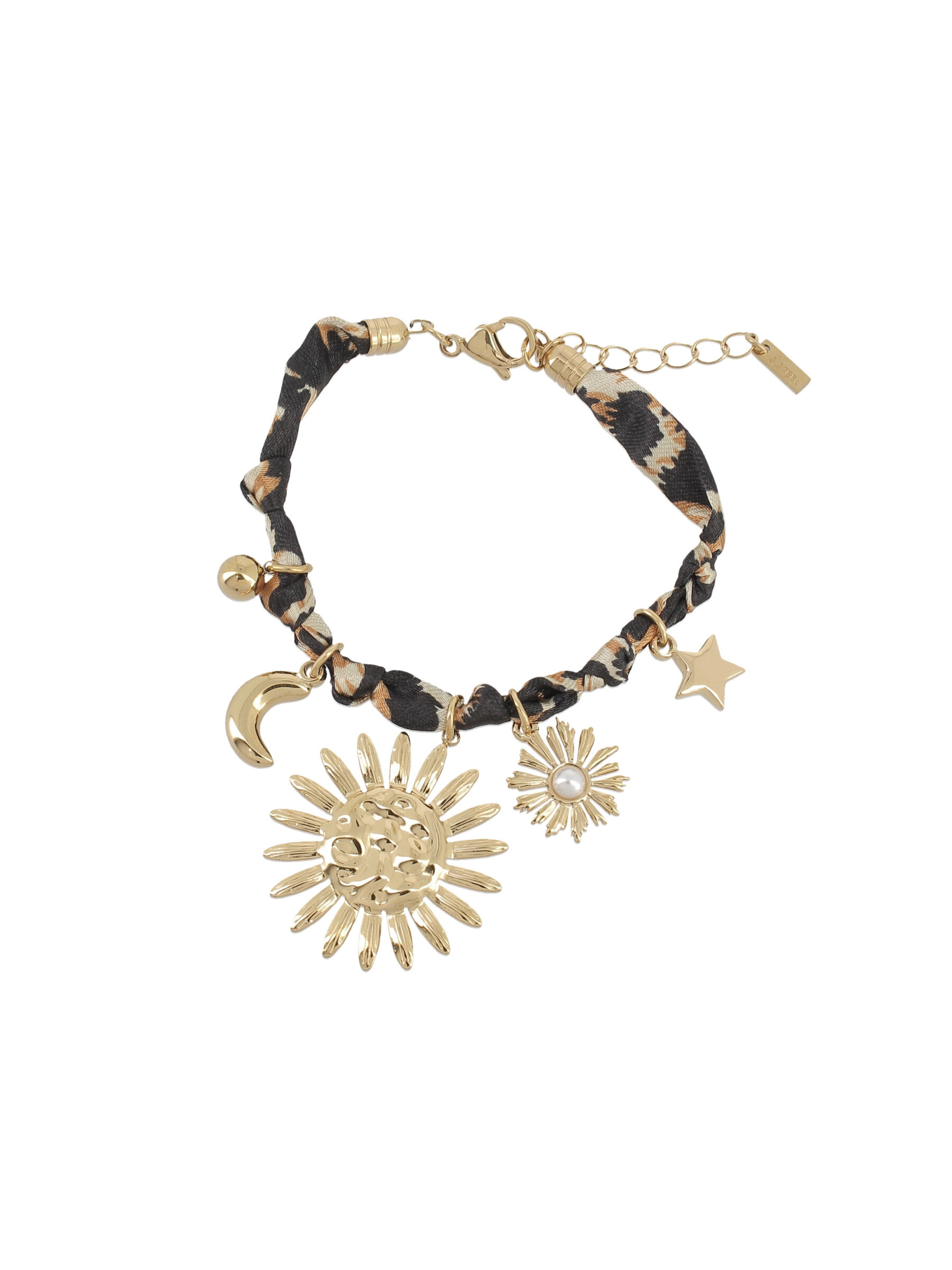 Grossiste Lolilota - Bracelet Fleur léopard doré