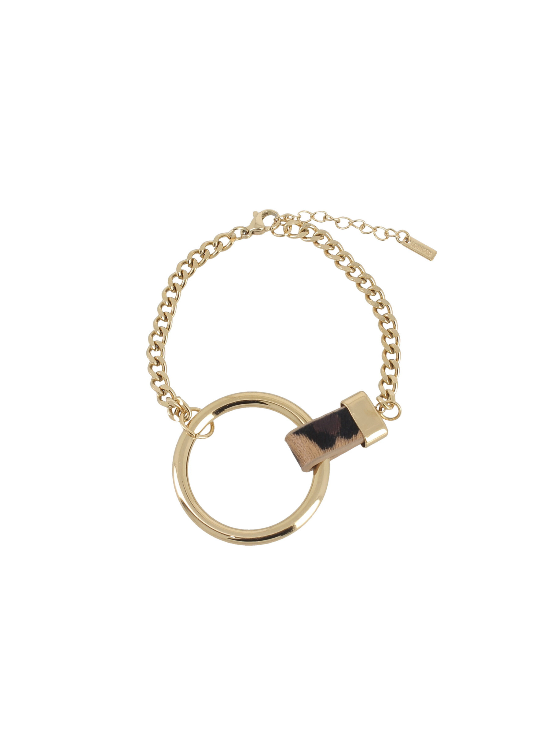 Grossista Lolilota - Bracciale anello leopardo dorato