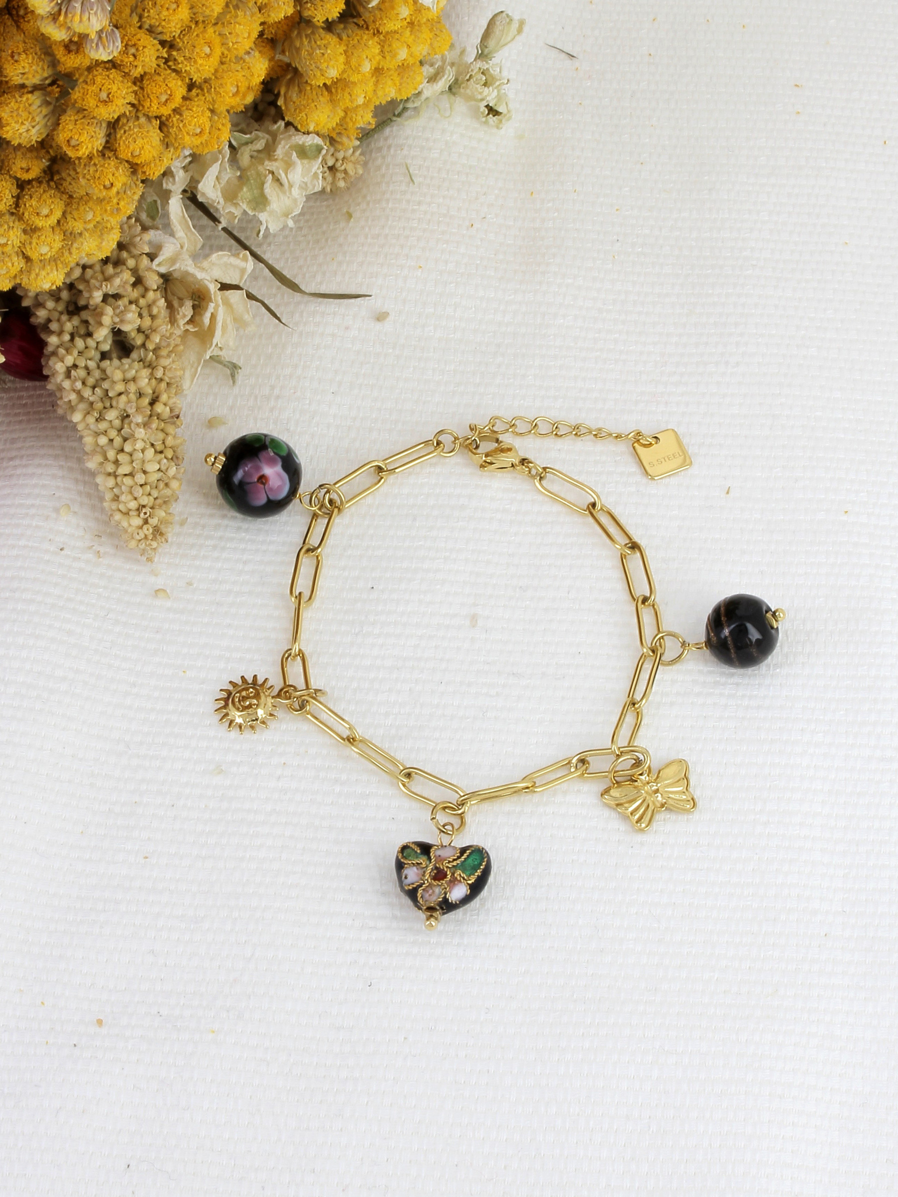 Bracciale d'oro a doppio strato - Braccialetto Negozio