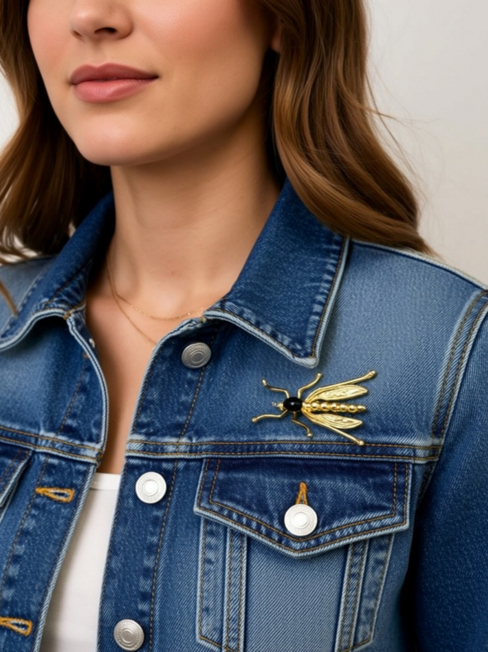 Mayorista Lolilota - Broche de avispa de latón