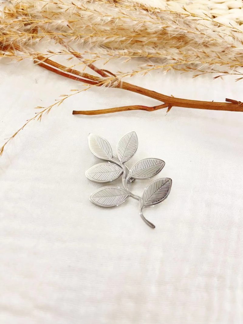 Mayorista Lolilota - Broche de hoja de acero inoxidable