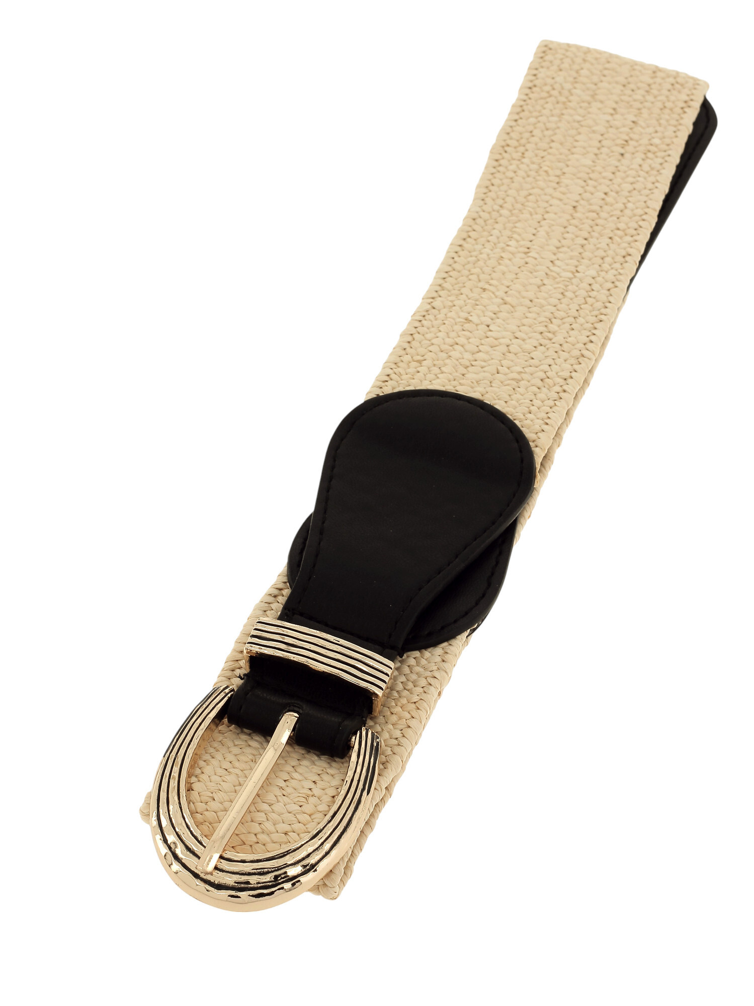 Grossista Lolilota - cintura elastica con fibbia ovale di paglia