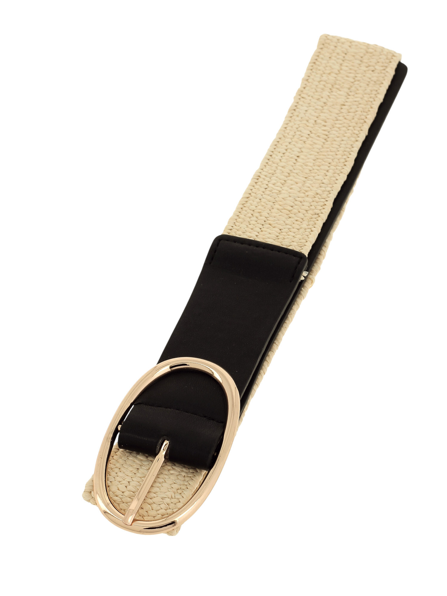 Grossista Lolilota - cintura elastica con fibbia ovale di paglia