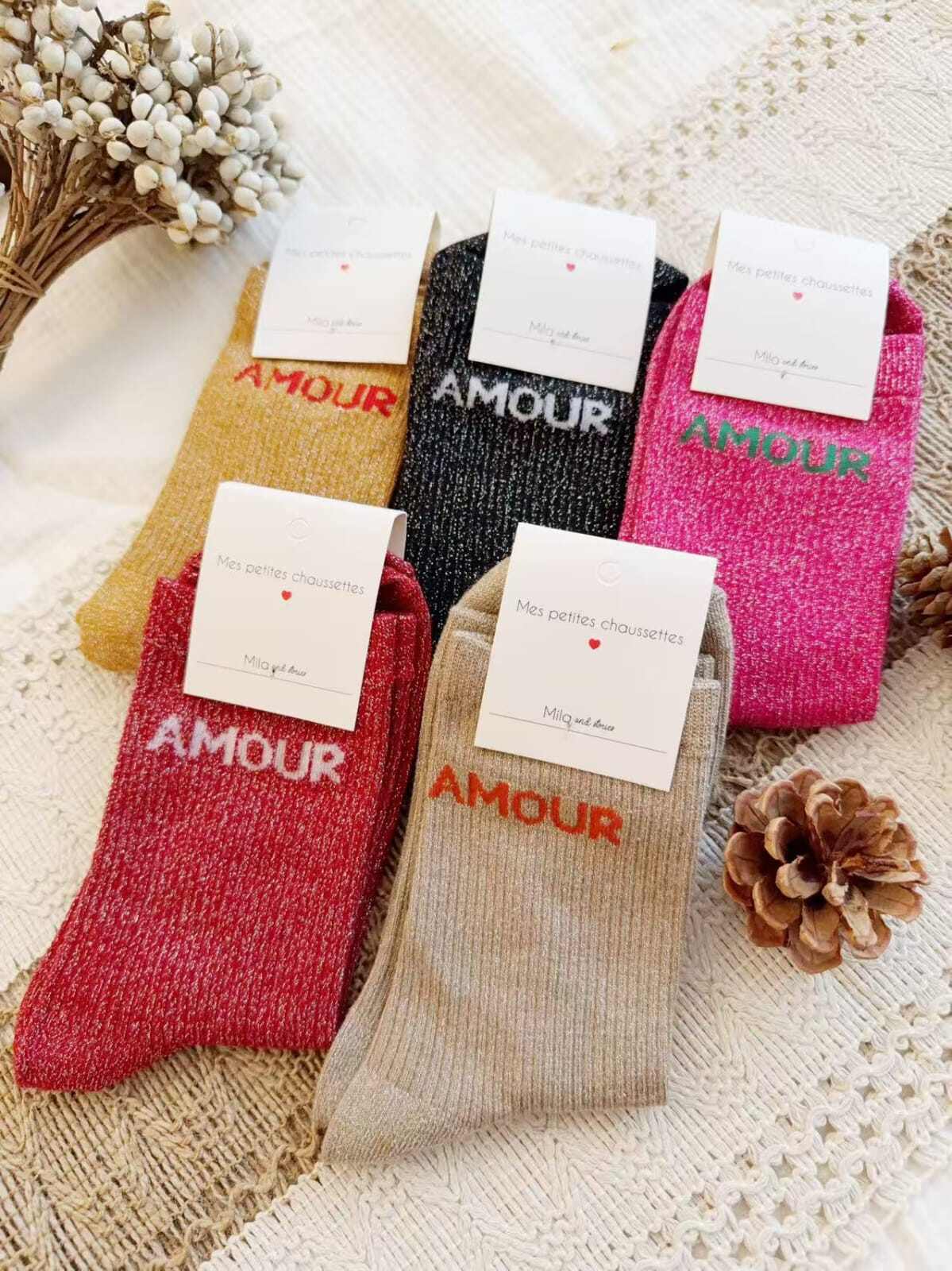 Mayorista Lolilota - Paquete de 12 calcetines Amor