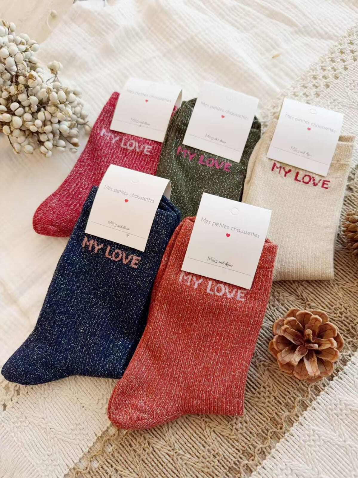 Mayorista Lolilota - Paquete de 12 calcetines My Love