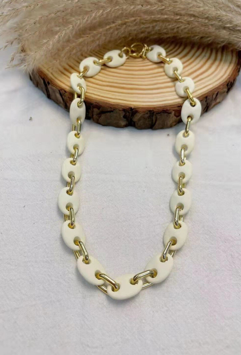 Wholesaler Lolilota - NECKLACE DOUBLE RANGS