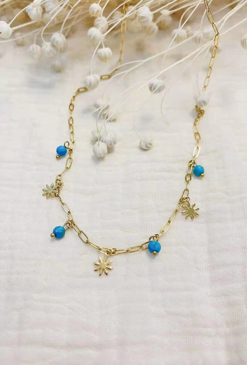Wholesaler Lolilota - NECKLACE FLOWER BEADS
