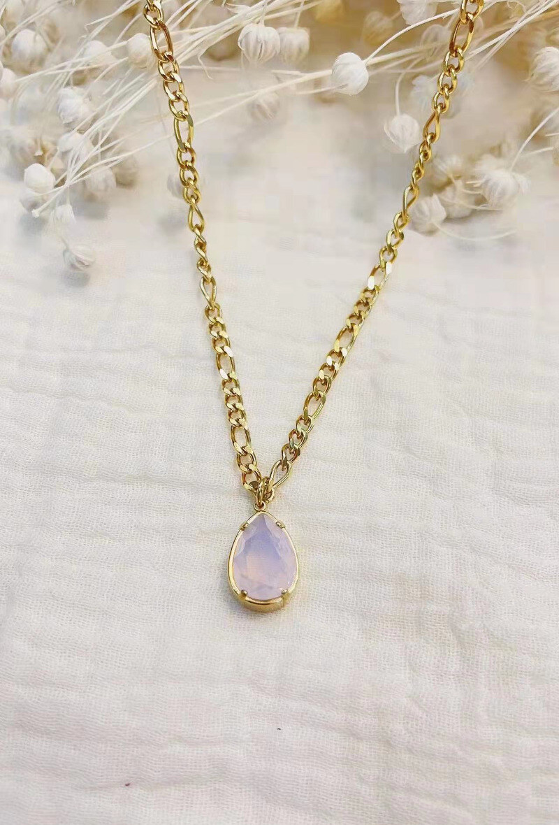 Wholesaler Lolilota - NECKLACE GLASS DROP