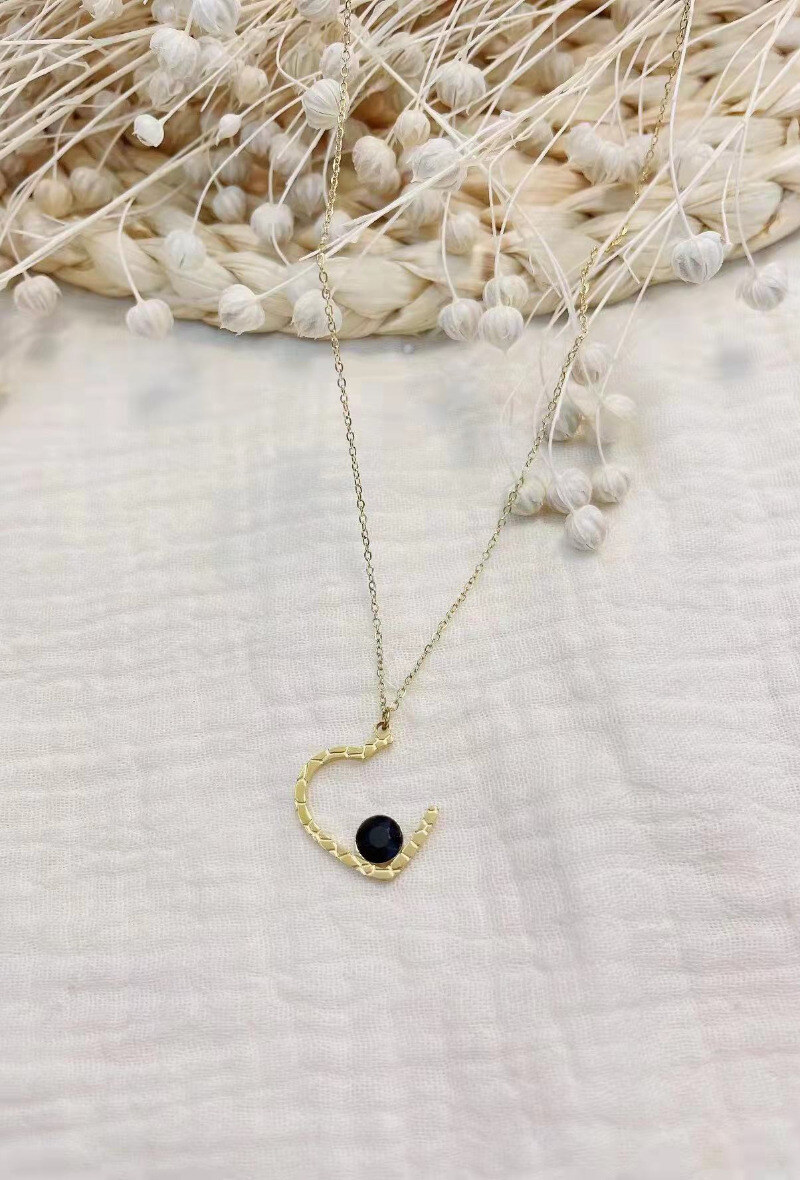 Wholesaler Lolilota - NECKLACE HEART STRASS