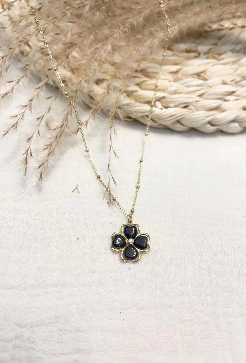 Wholesaler Lolilota - Necklace clover resin