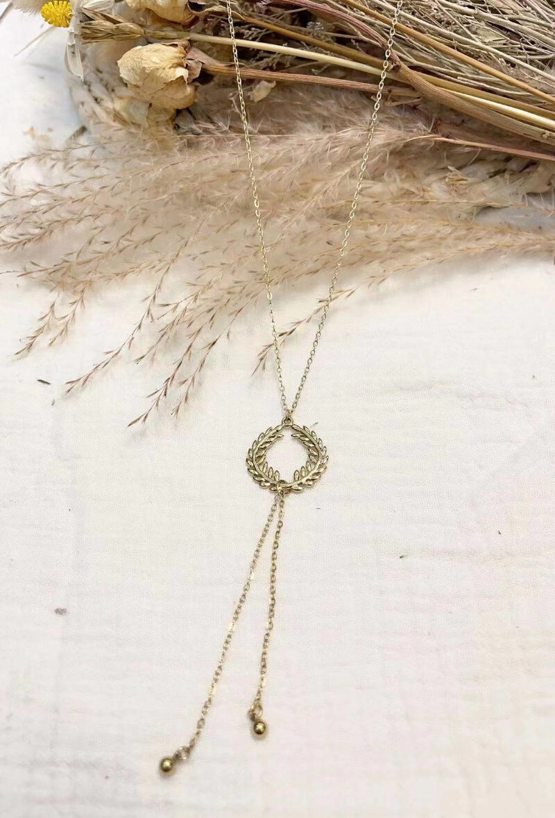 Wholesaler Lolilota - Necklace pendant laurel crown