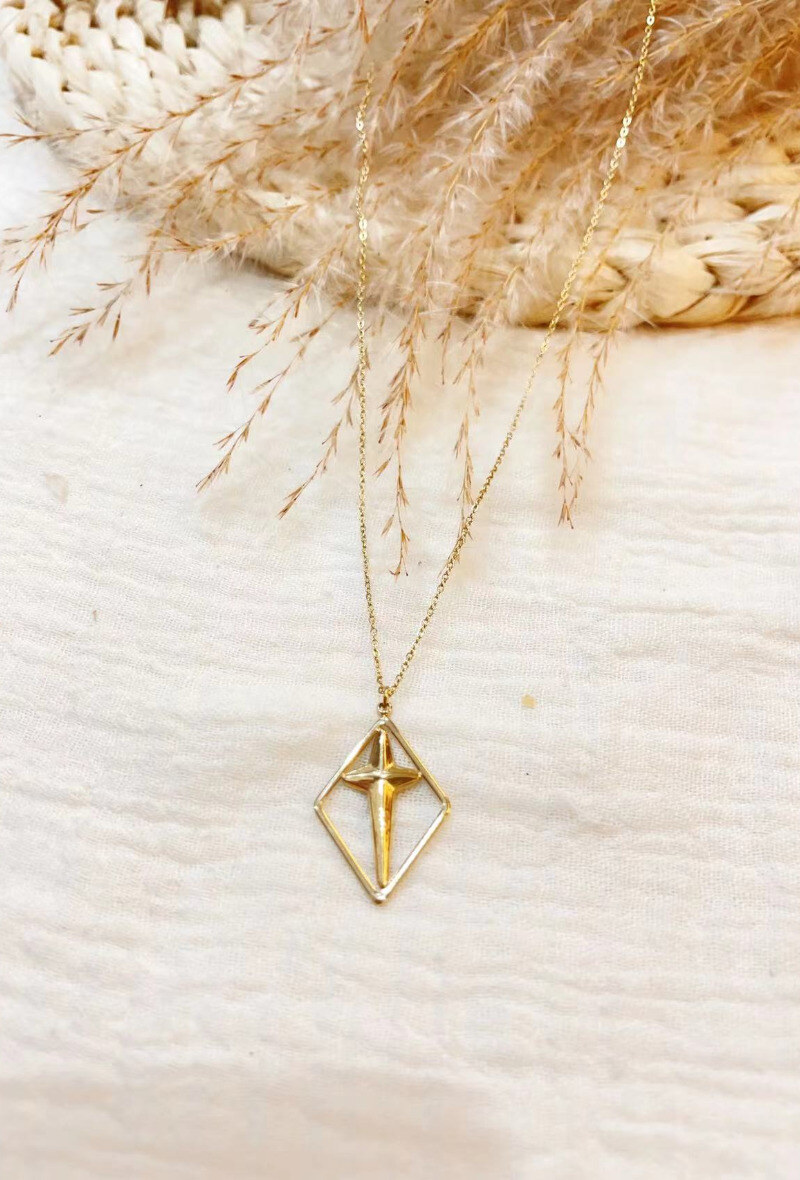 Mayorista Lolilota - Collar de estrella de diamante