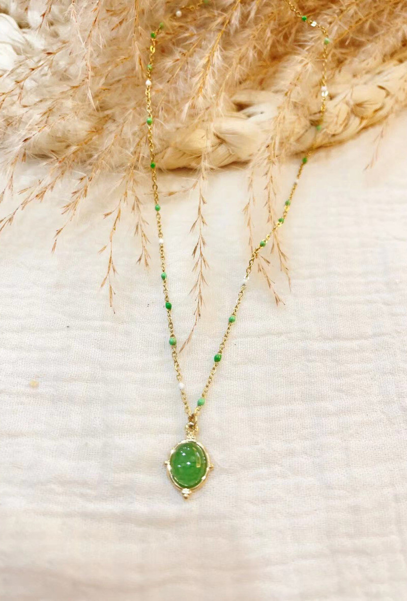 Mayorista Lolilota - Collar colgante de piedra y cuentas