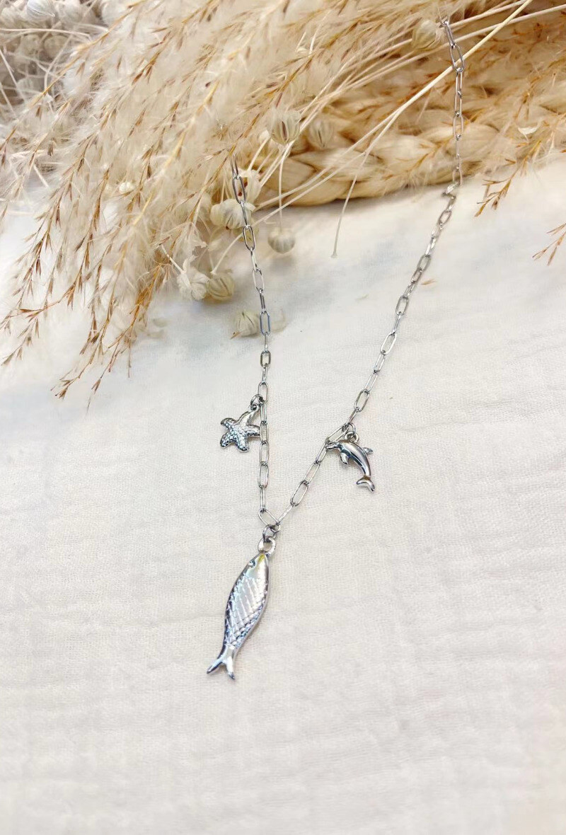 Mayorista Lolilota - Collar de pez, estrella de mar y delfín