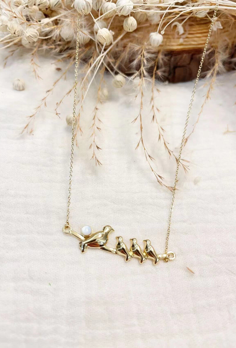 Mayorista Lolilota - Collar de pájaro familia madre de perla