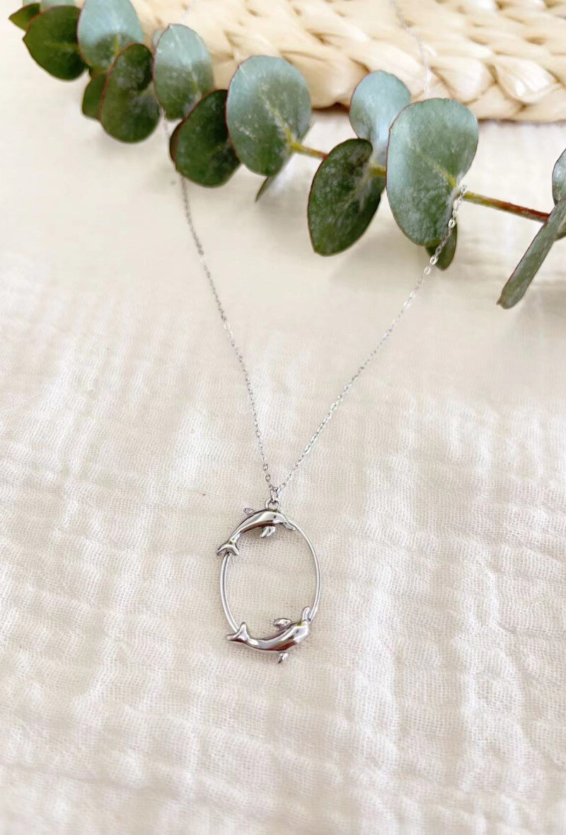 Mayorista Lolilota - Collar ovalado de delfín