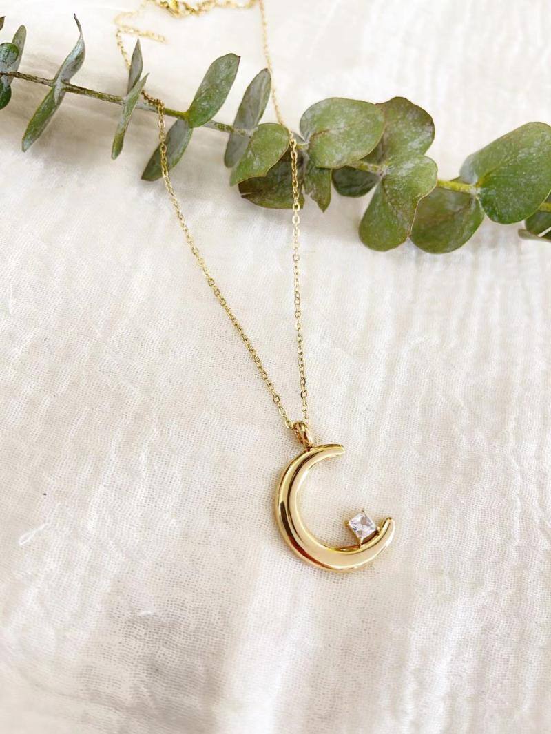 Mayorista Lolilota - Collar de luna de diamantes de imitación