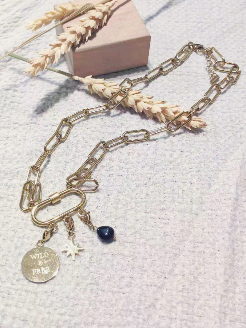 Mayorista Lolilota - Collar de mosquetÃ³n y dijes