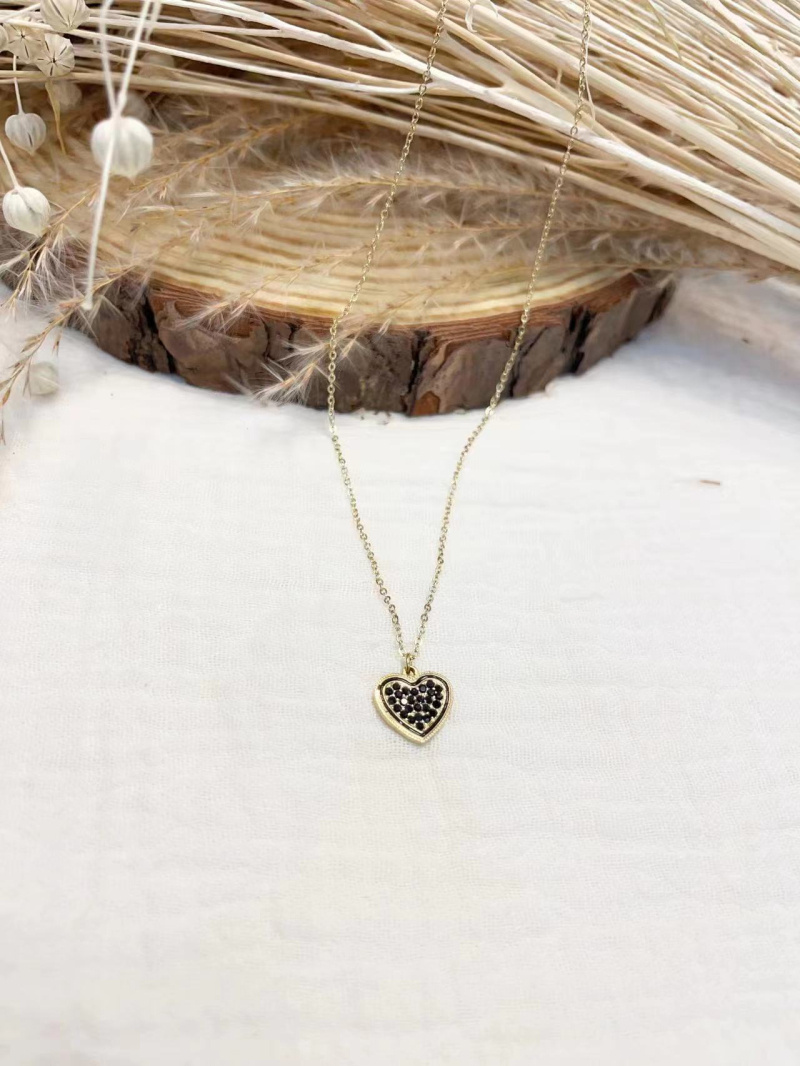 Mayorista Lolilota - Collar de corazón de diamantes de imitación