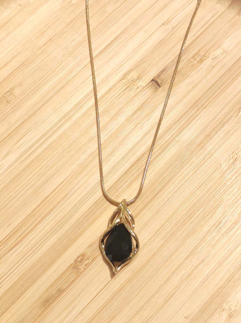Mayorista Lolilota - Collar grande con colgante de diamantes de imitación