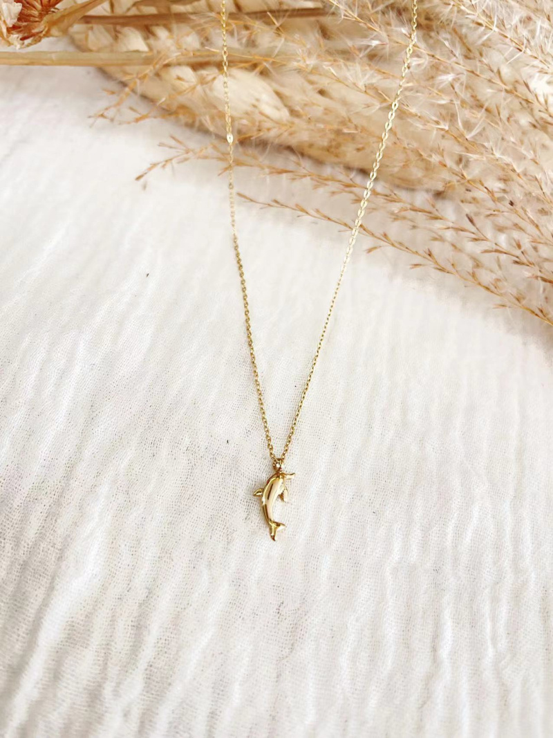Mayorista Lolilota - Collar de delfines de acero