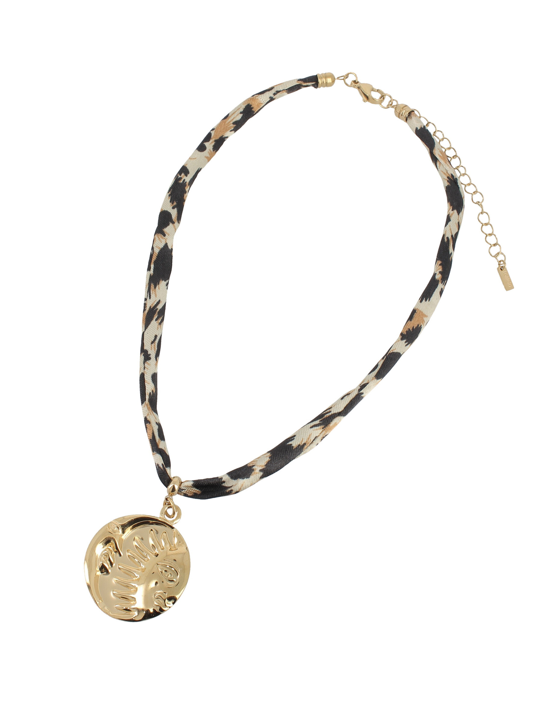 Grossista Lolilota - Collana dorata con leopardo sole/luna
