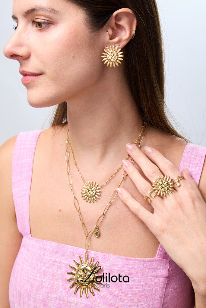 Wholesaler Lolilota - necklace daisy gold