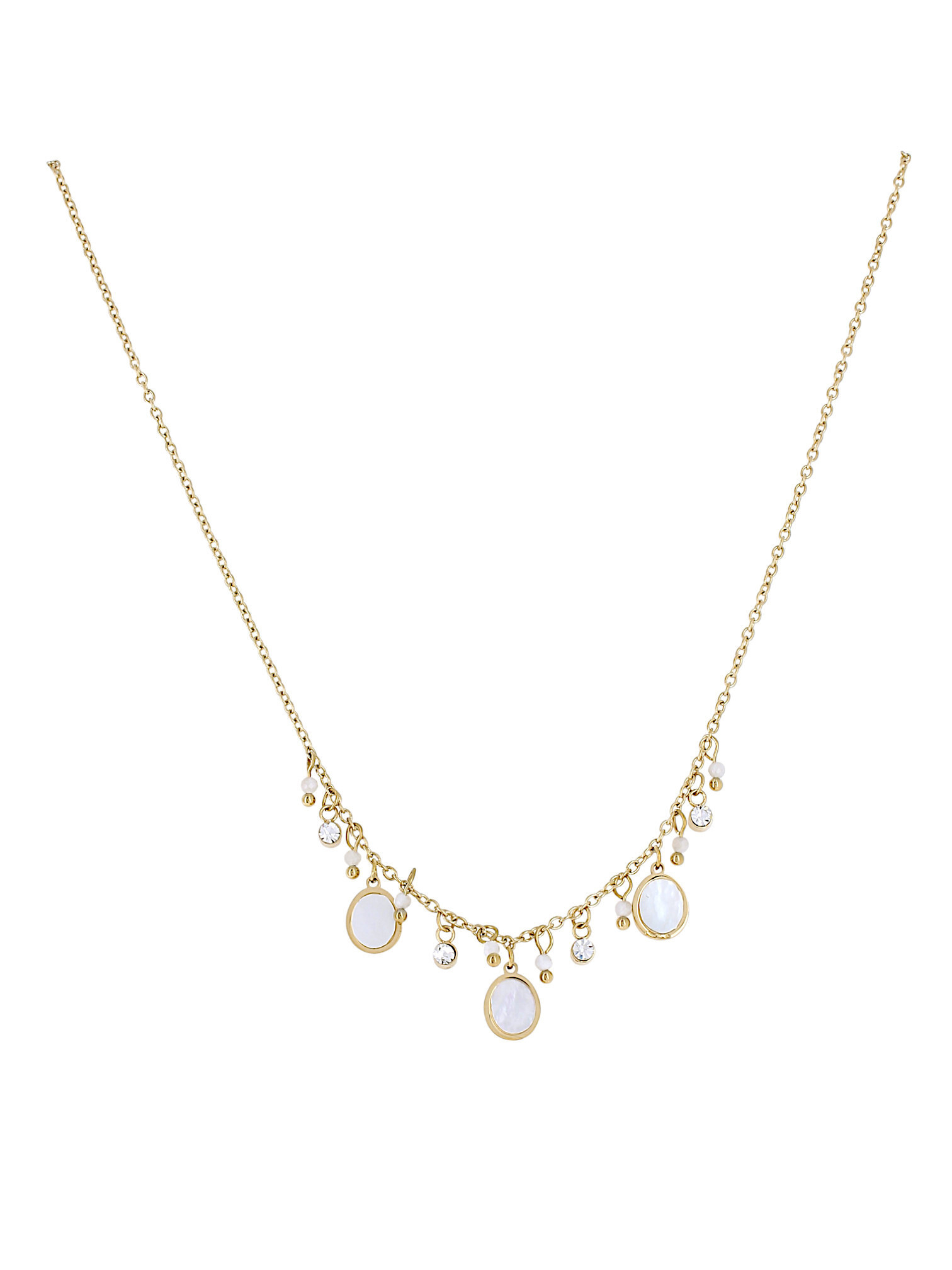 Grossiste Lolilota - collier pampille nacre et strass