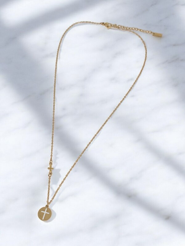 Wholesaler Lolilota - necklace pendant cross gold