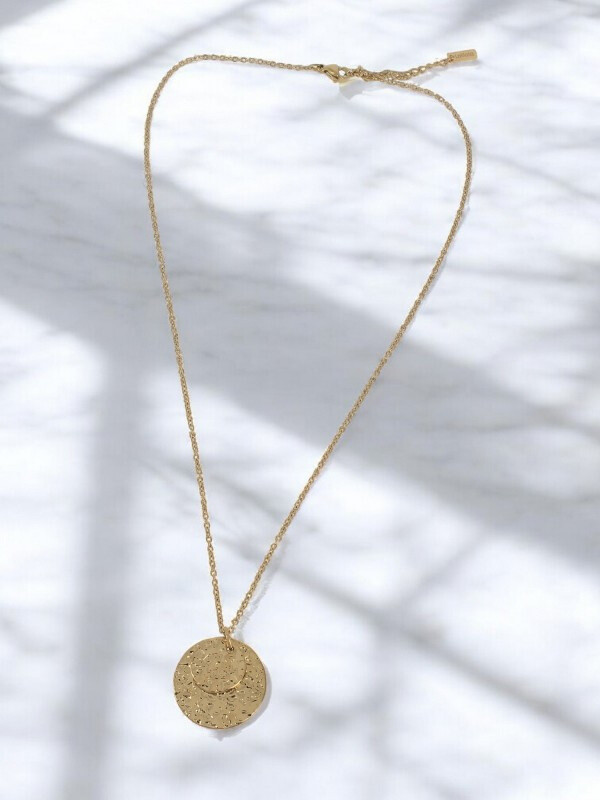 Wholesaler Lolilota - necklace double piece hammered gold