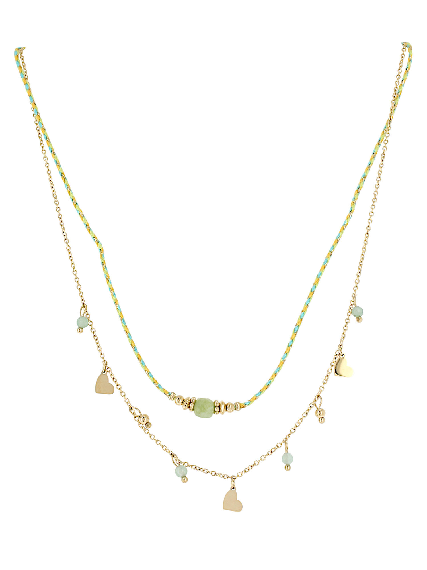 Grossiste Lolilota - collier double rang coeur