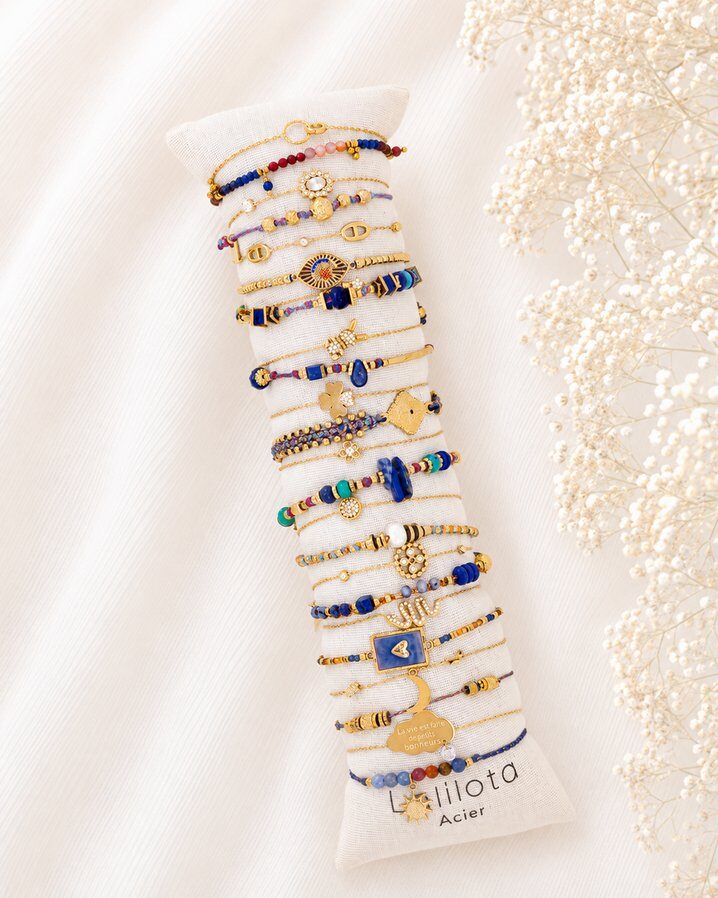 Wholesaler Lolilota - Set of 24 multi-gold bracelets