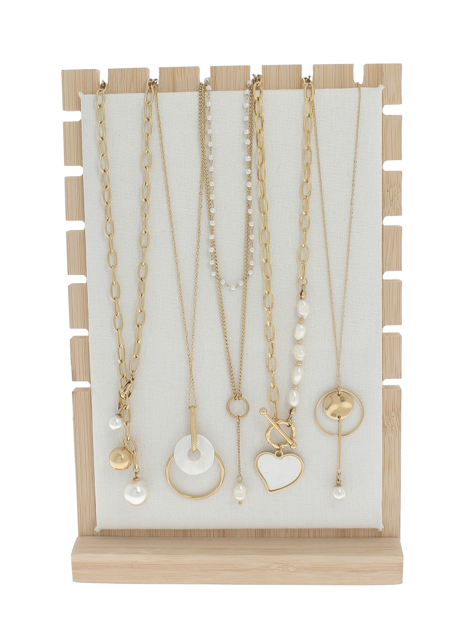 Wholesaler Lolilota - Display with 18 bracelets pink gold