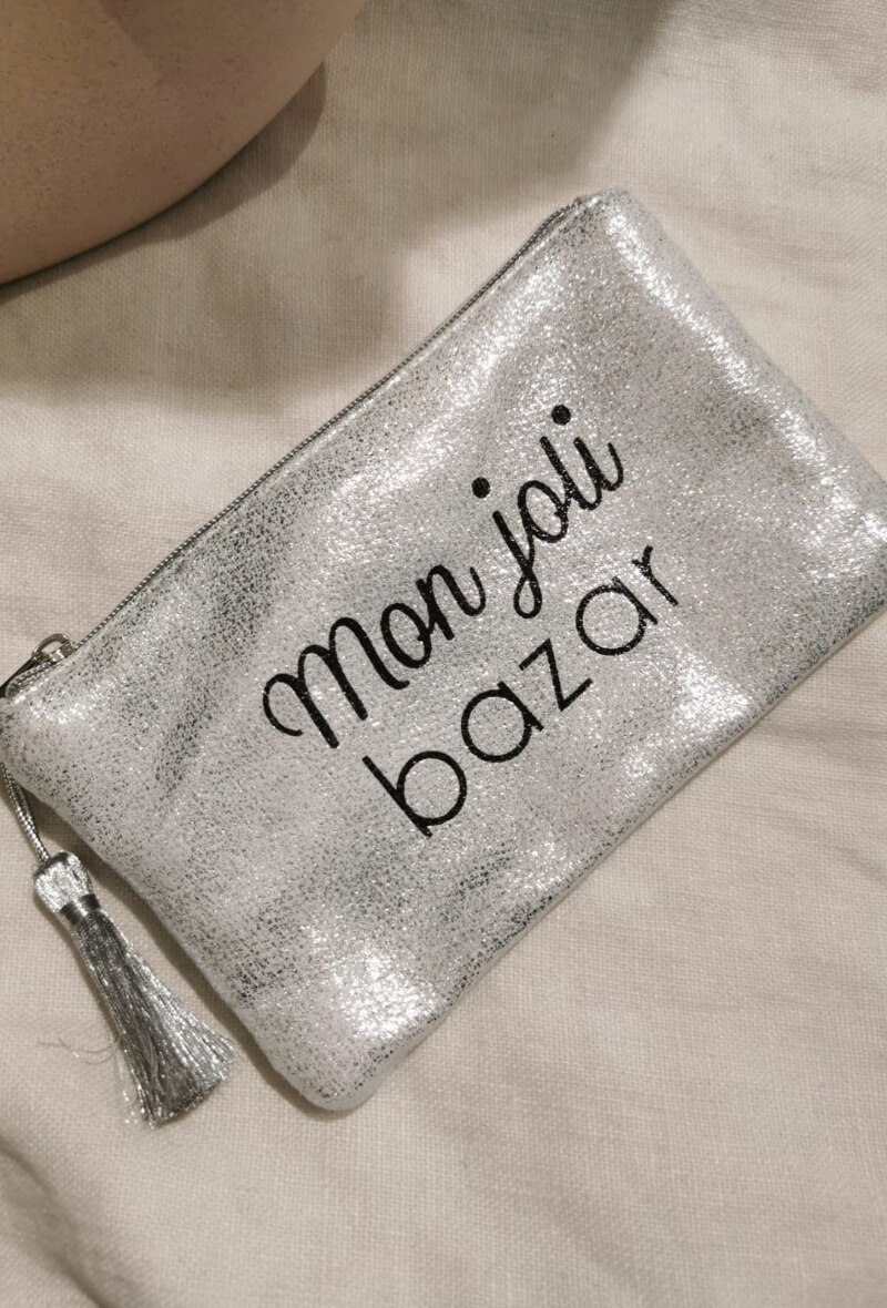 Wholesaler Lolilota - Glitter Pouch "Mon joli Bazar"