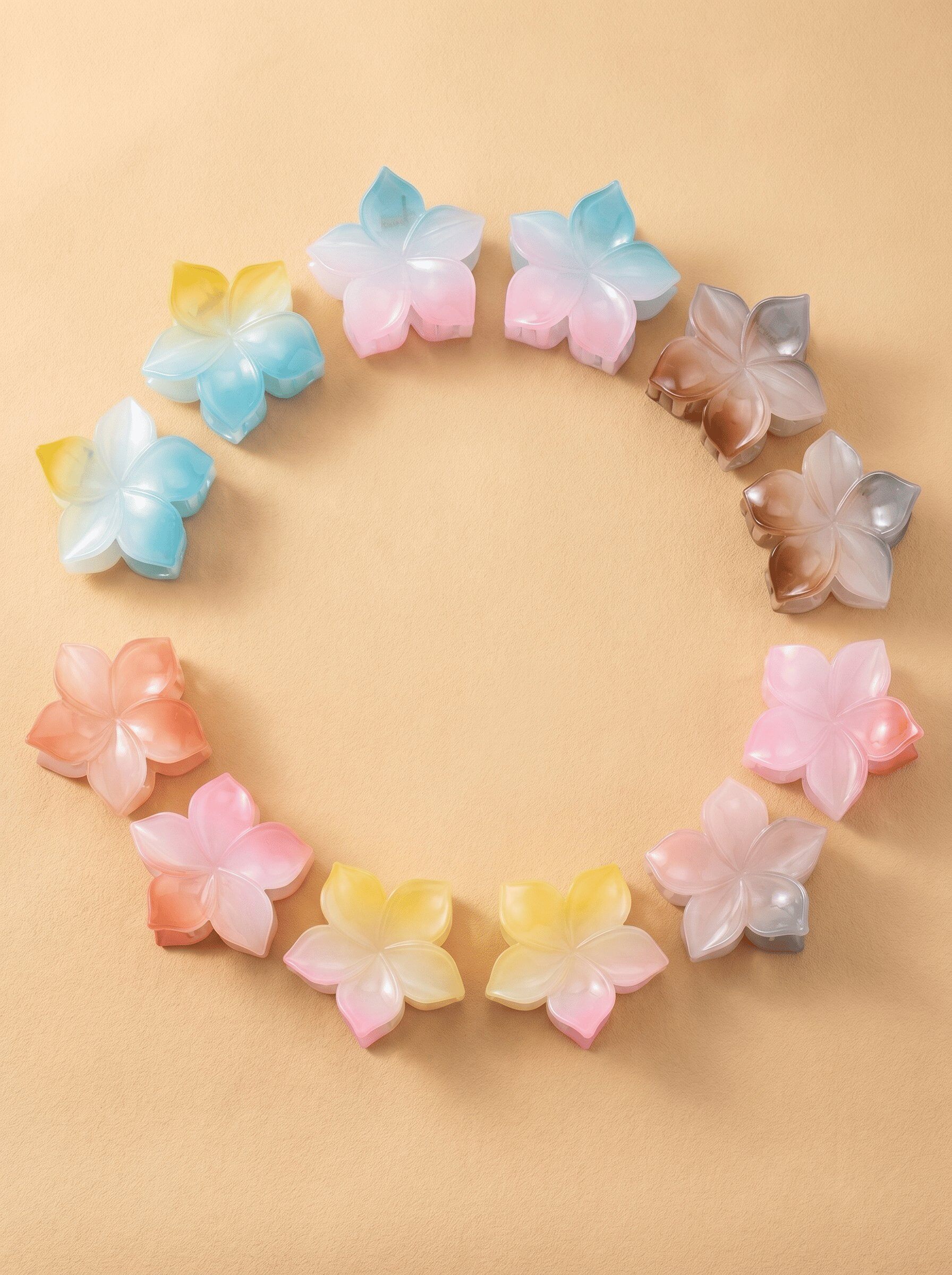 Grossiste LOLO & YAYA - Grande Pince Bouquet Pastel