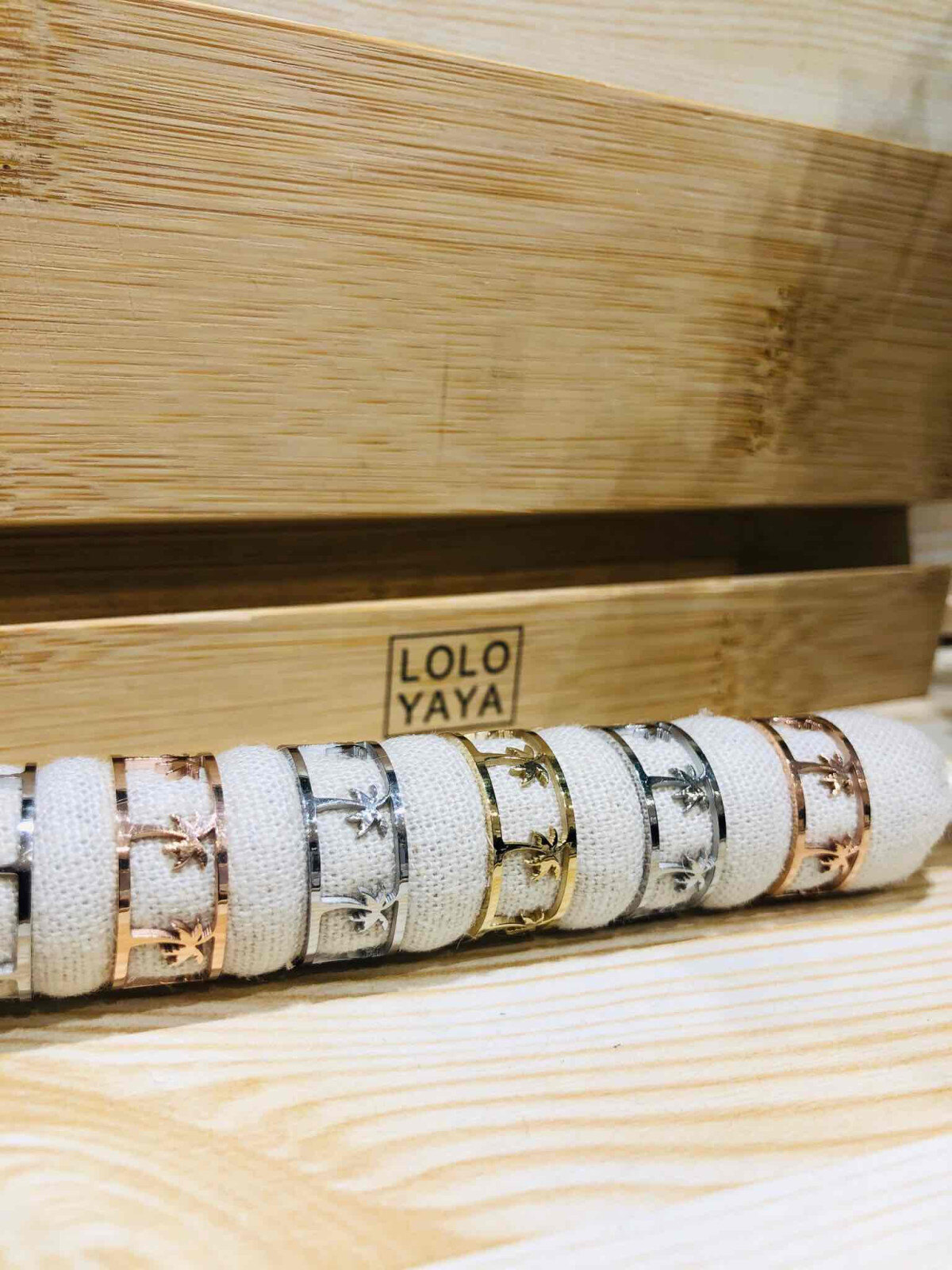 Grossiste LOLO & YAYA - Bague Palmier en Acier inoxydable