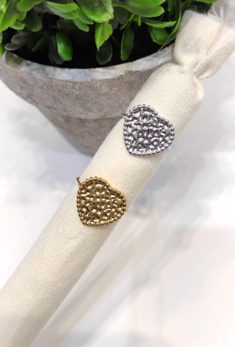 Grossiste LOLO & YAYA - Bague Valentine en Acier inoxydable