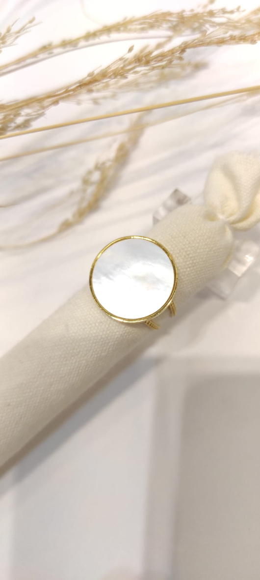 Wholesaler LOLO & YAYA - Ring in Stainless Steel + Shell
