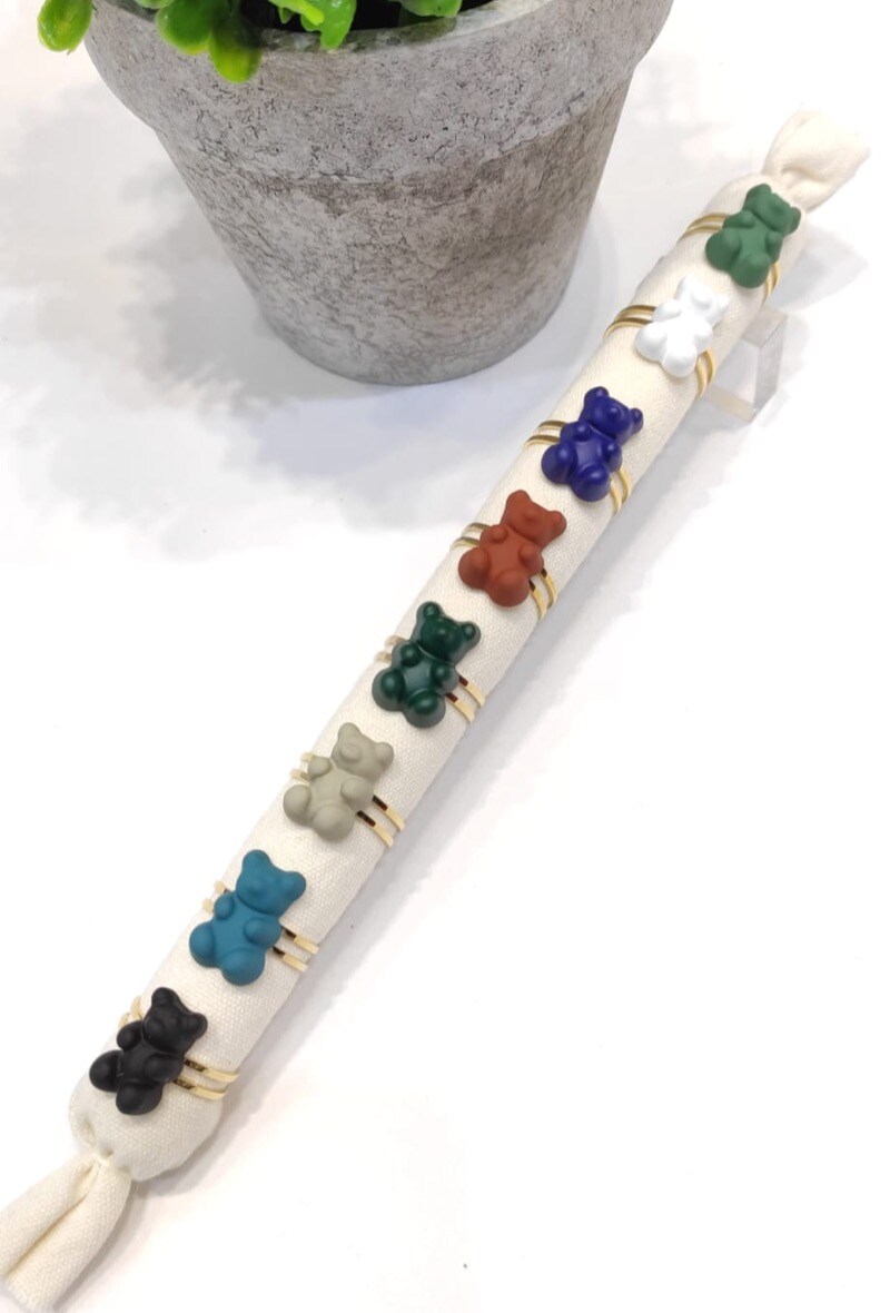 Wholesaler LOLO & YAYA - Matte Teddy Bear Rings in stainless steel